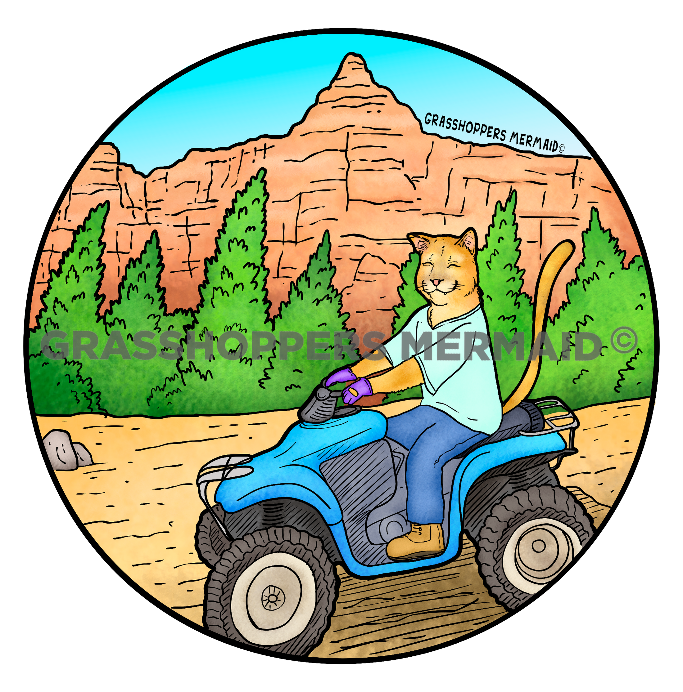 Four Wheeling Mountain Lion