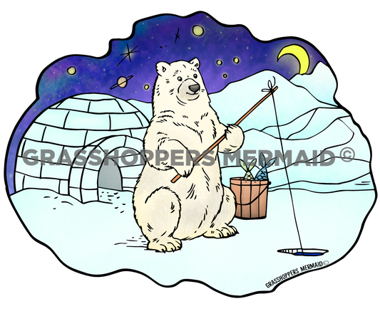 Fishing Polar Bear