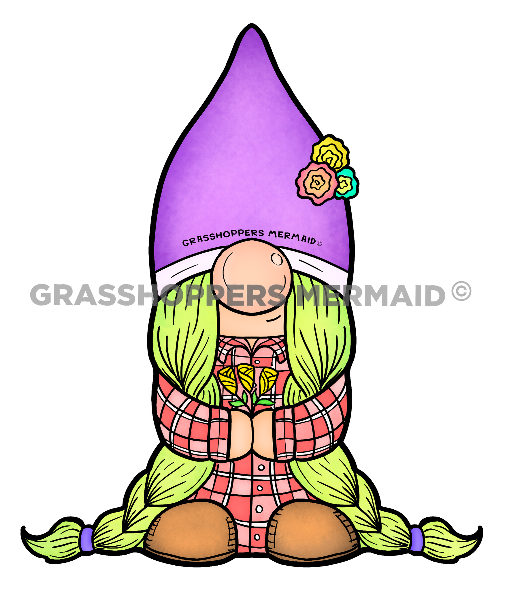 Flannel Girl Gnome