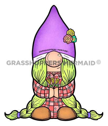 Flannel Girl Gnome