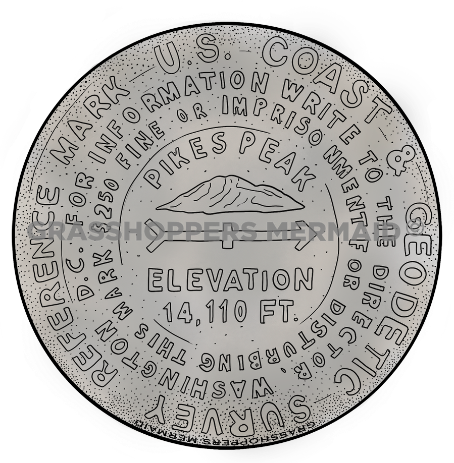 Pikes Peak Survey Marker