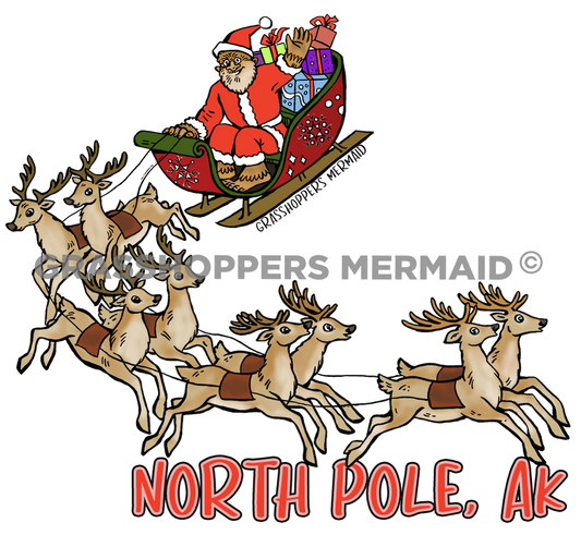 Bigfoot Santa & Reindeer