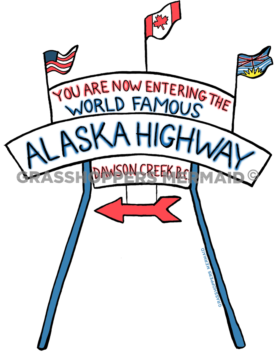 Alaska Highway Sign