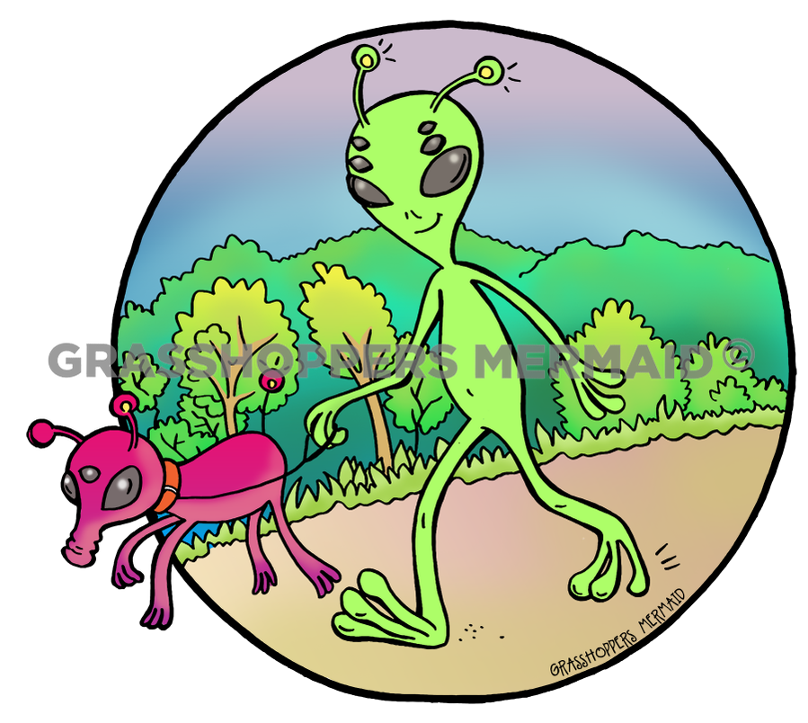 Alien Dog Walk