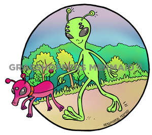 Alien Dog Walk
