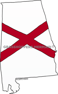 Alabama State & Flag