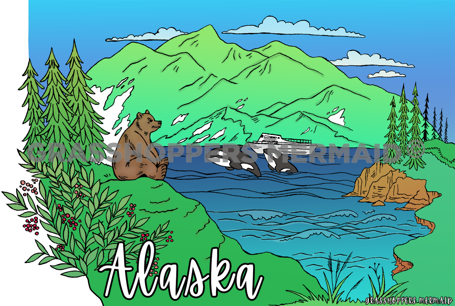 Alaskan Postcard