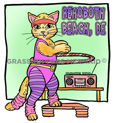 Retro Workout Cat