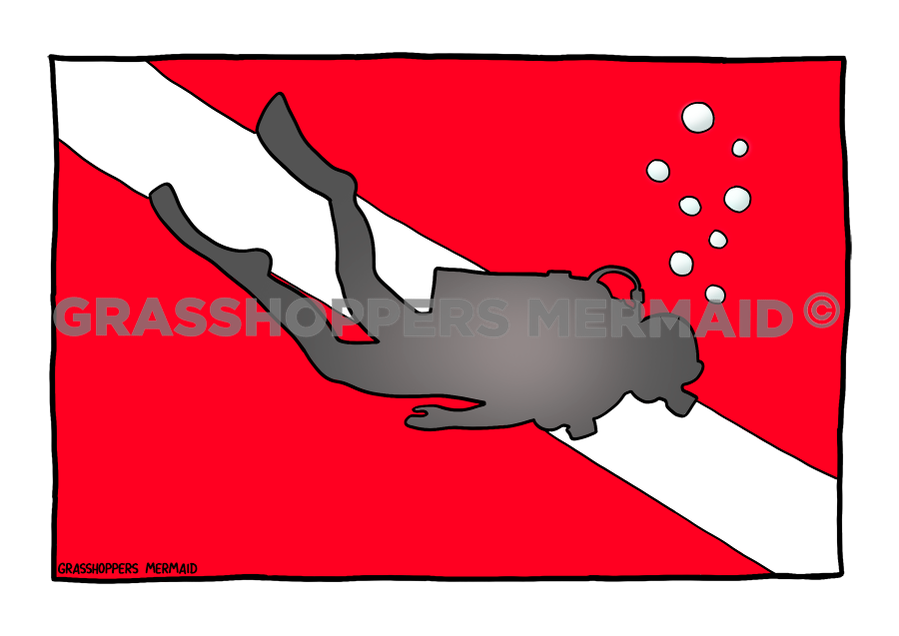 Diving Flag & Diver