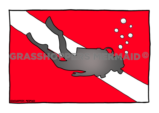 Diving Flag & Diver