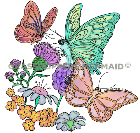 Butterfly Thistles