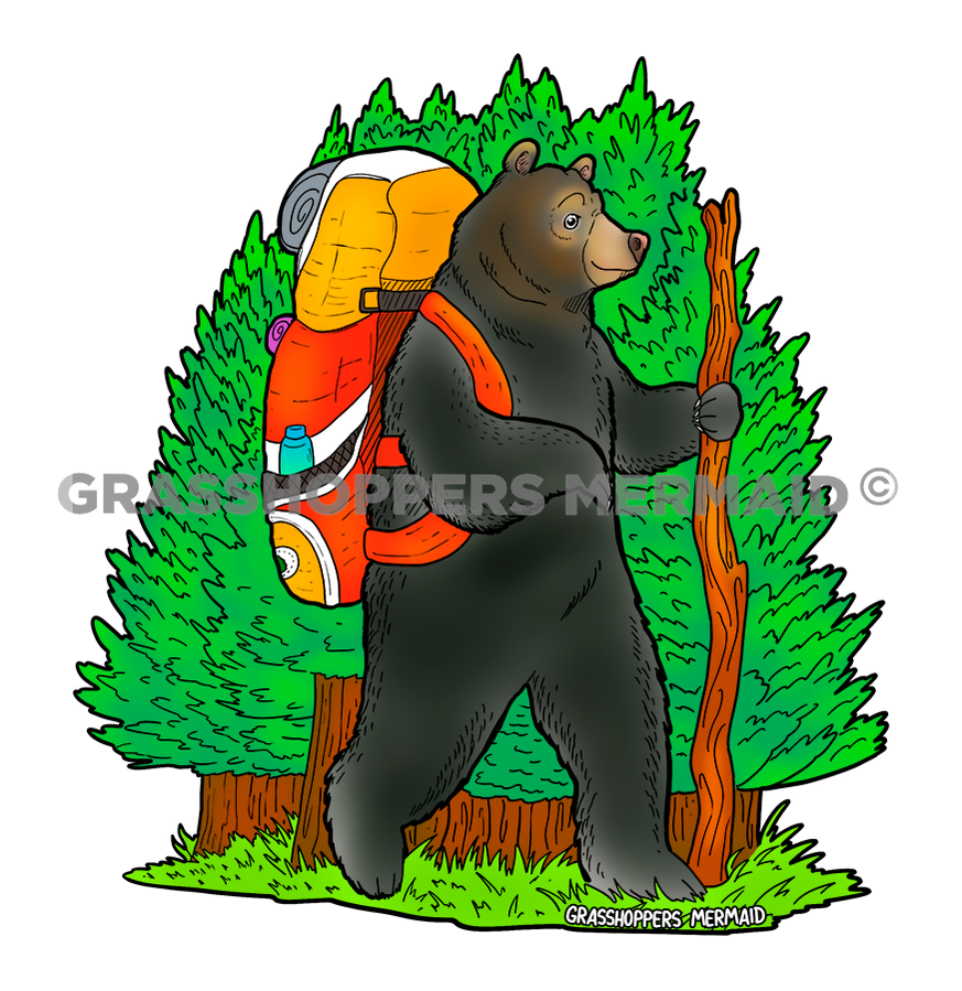 Hiking Bear