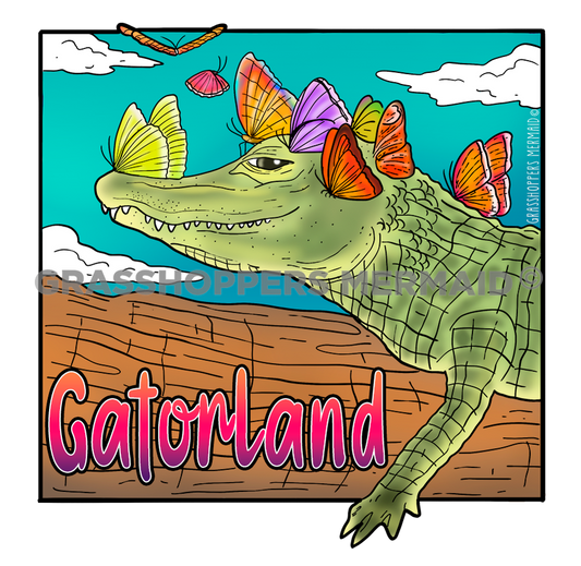 Alligator Butterfly Headdress