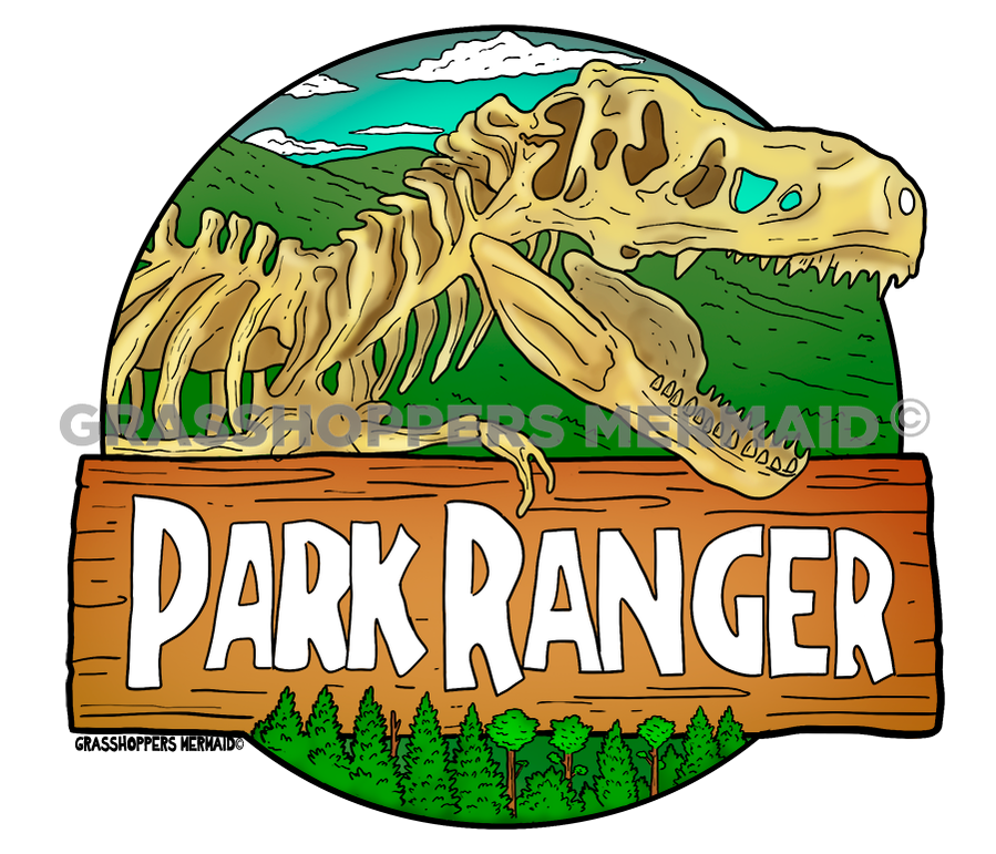 T-Rex Park Ranger – Grasshopper's Mermaid