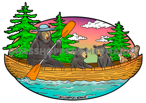Bears in Canoe