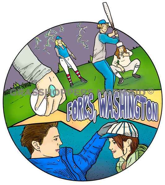 Twilight Baseball Scene
