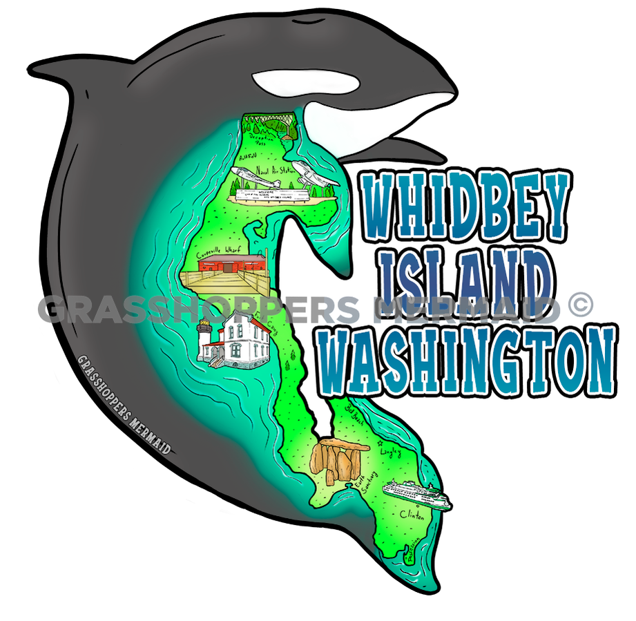 Whidbey Island Orca Map