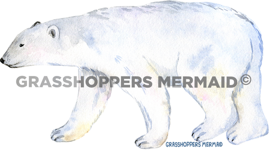 Watercolor Polar Bear