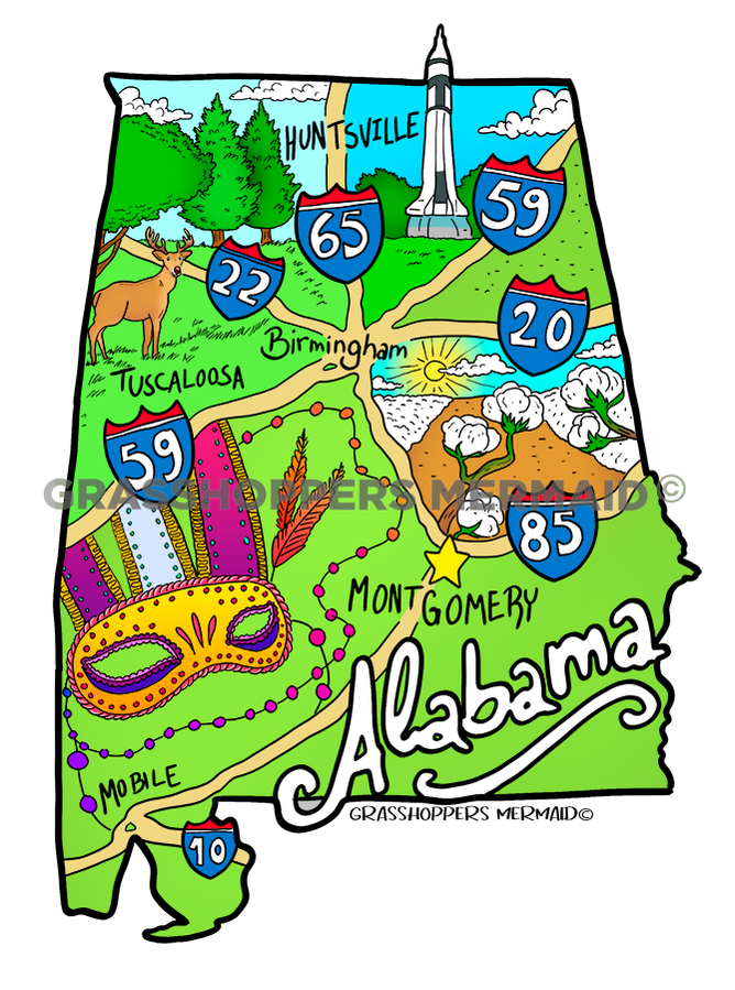 Alabama Highway Map