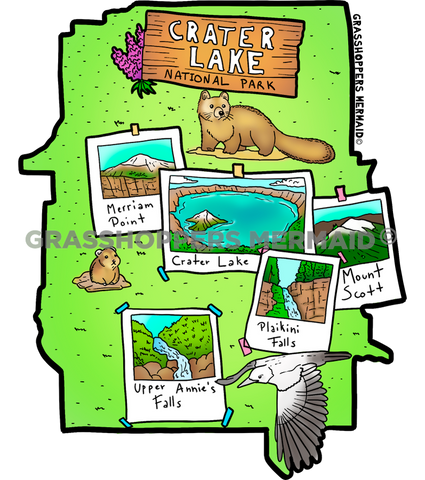 Crater Lake Map