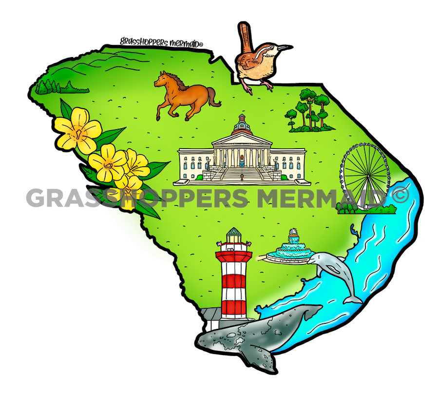 South Carolina State Map