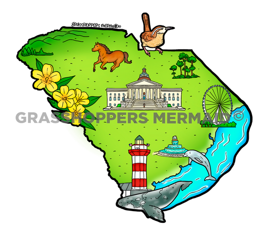 South Carolina State Map
