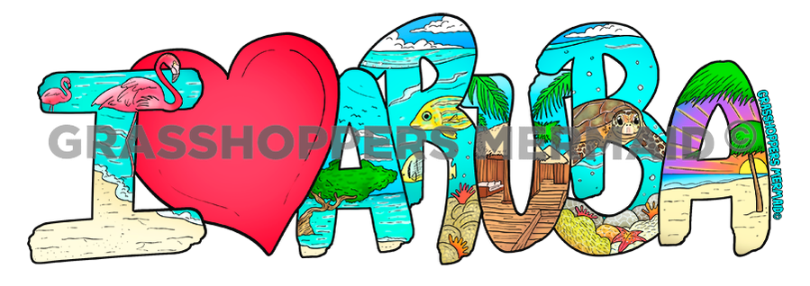 Aruba Ocean Text