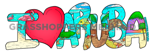 Aruba Ocean Text