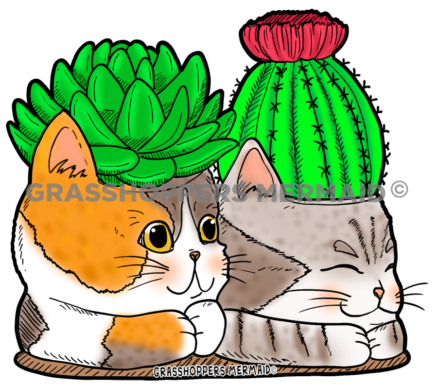 Cactus Cat Heads