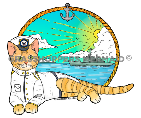 Navy Captain Cat