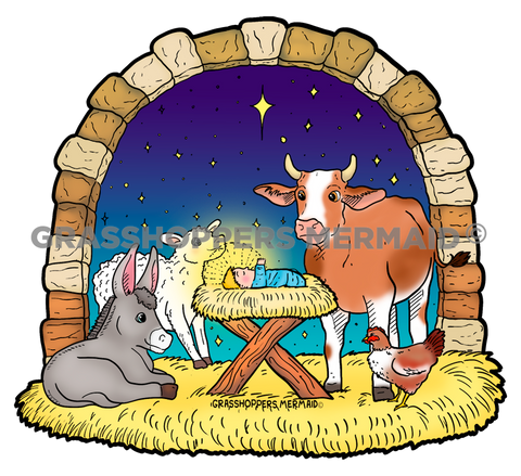 Traditional Nativity Scene