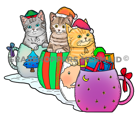 Christmas Cup Cats