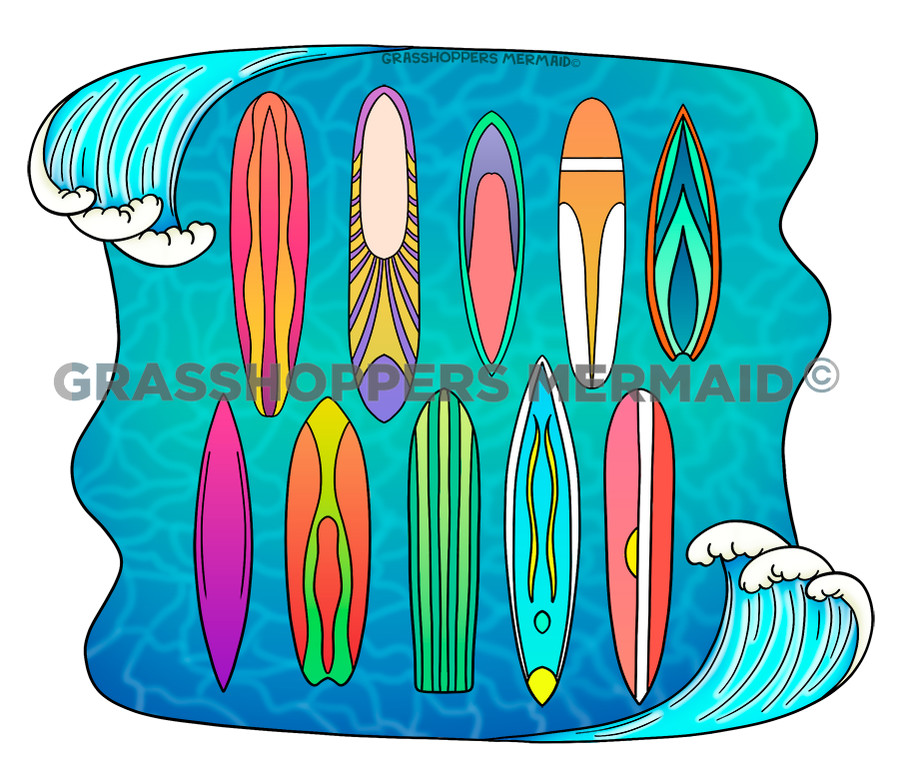 Surfboard Collage