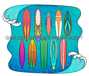 Surfboard Collage