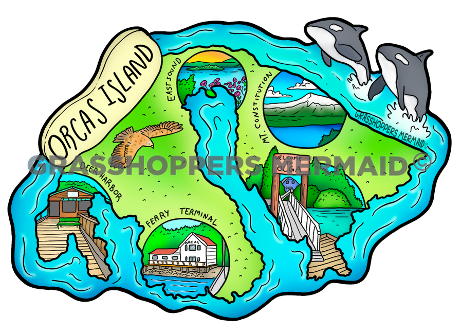 Orcas Island Map