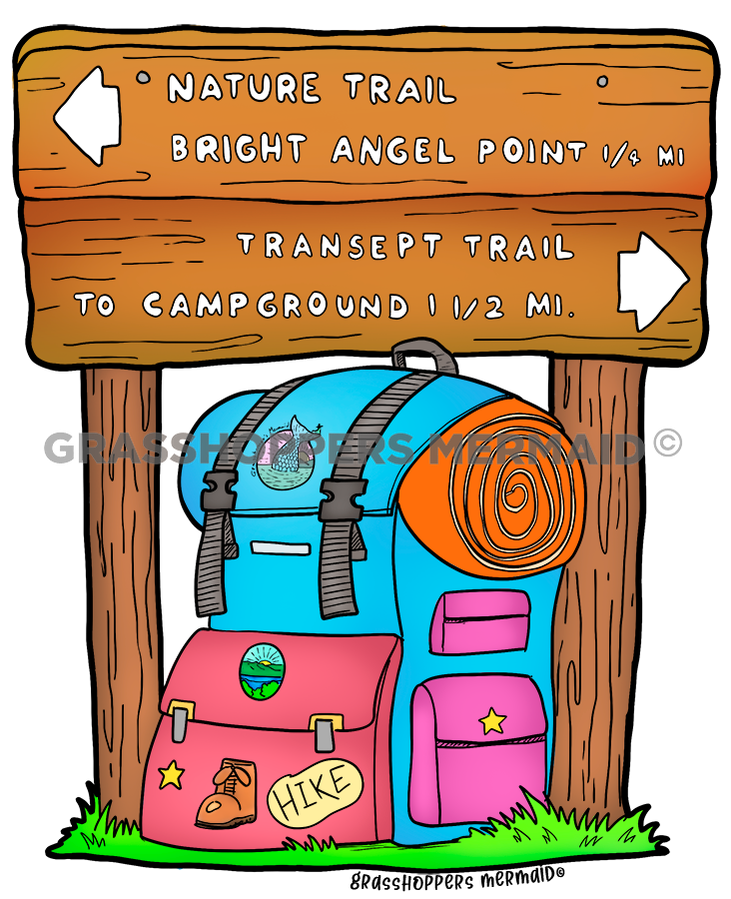 Hiking Sign Backpack