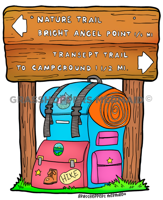 Hiking Sign Backpack