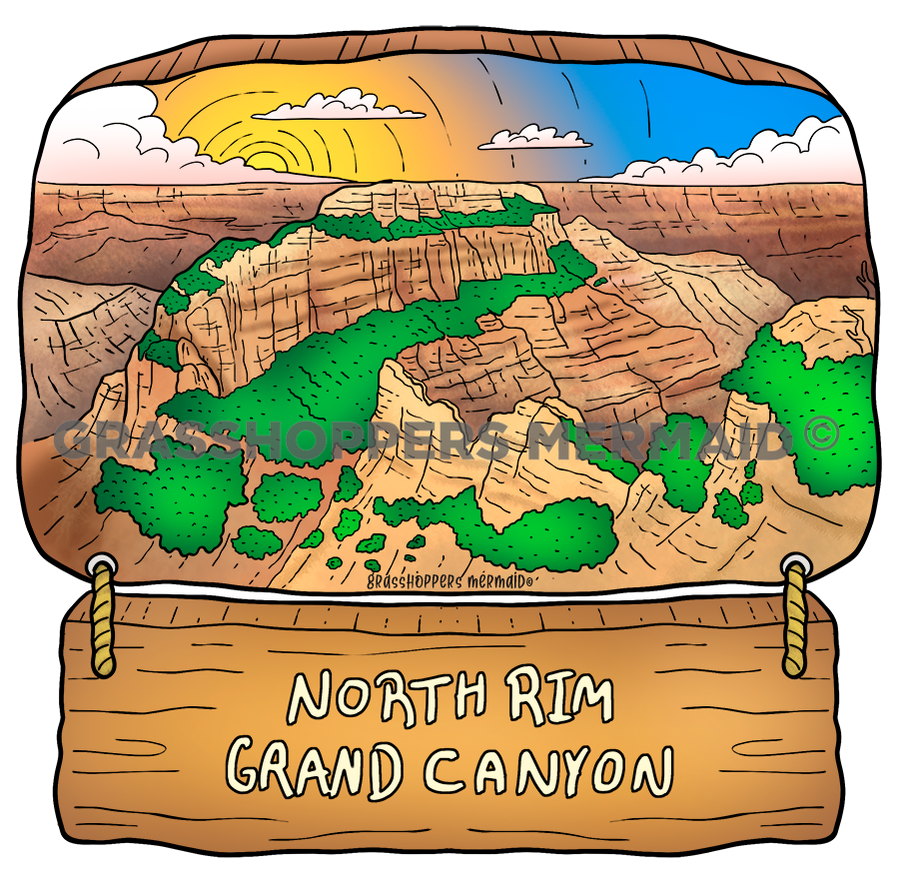 North Rim Western Sign