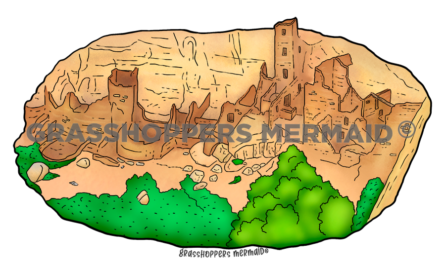 Mesa Cliff & Square Tower