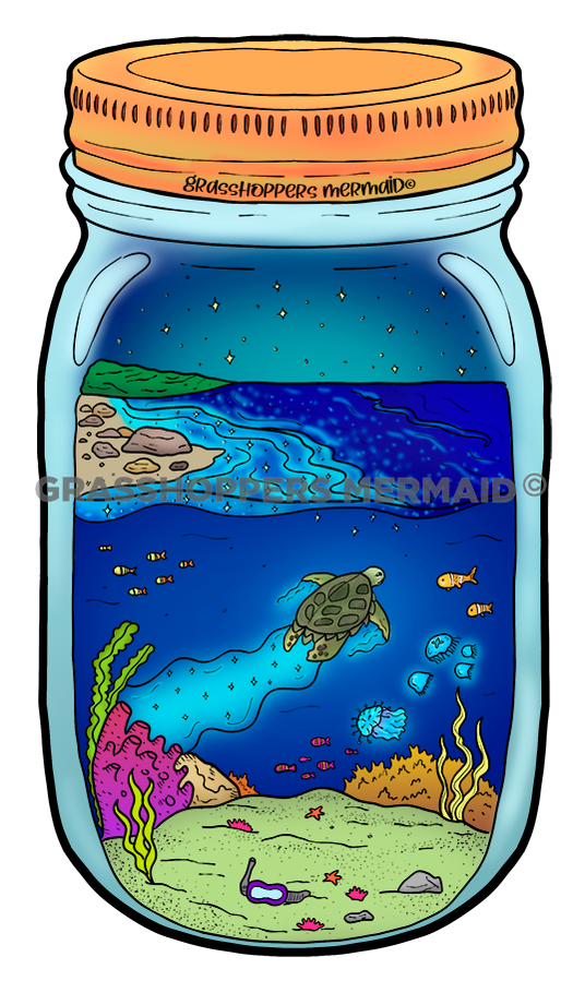 Bioluminescent Turtle Jar