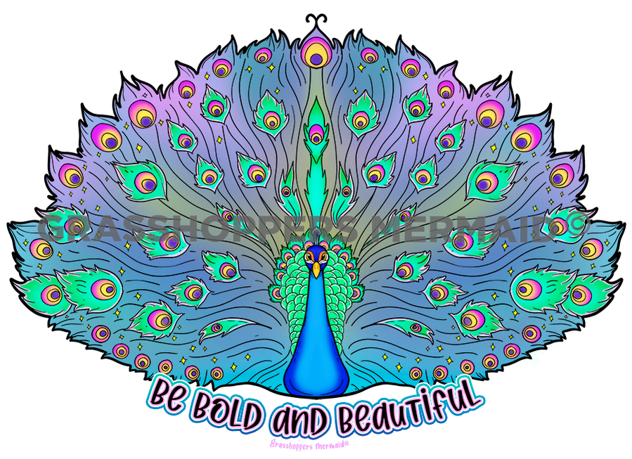 Fanning Peacock
