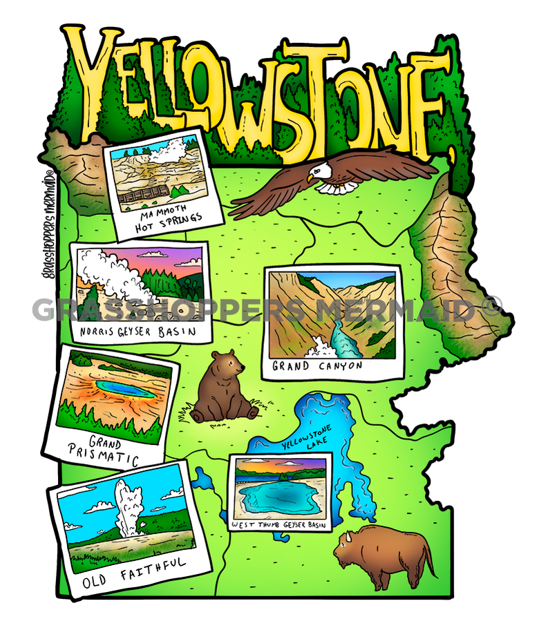 Yellowstone Map