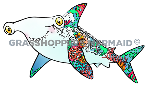 Floral Hammerhead Shark