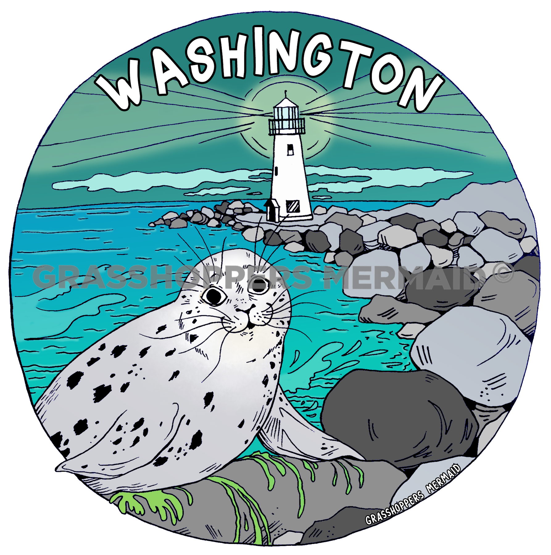 Harbor Seal Lighthouse