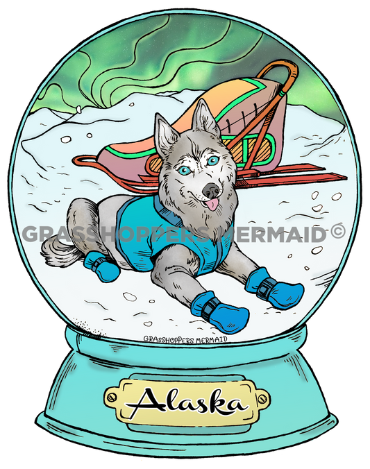 Iditarod Snowglobe
