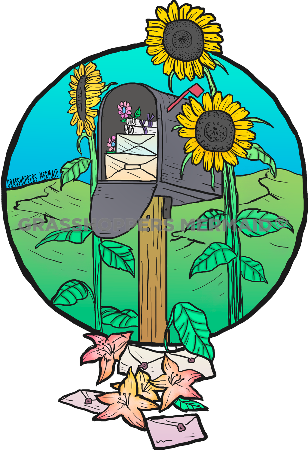 Mailbox Sunflowers
