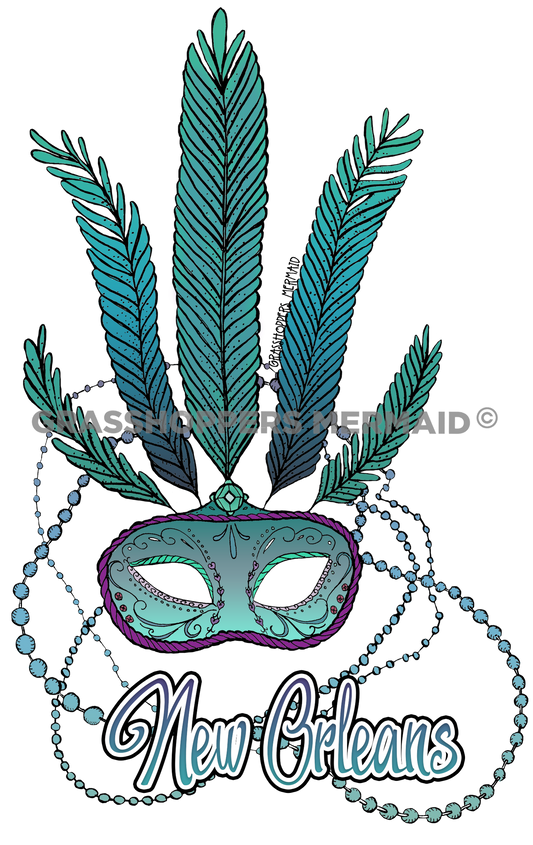 Dreamy Mardi Gras Mask