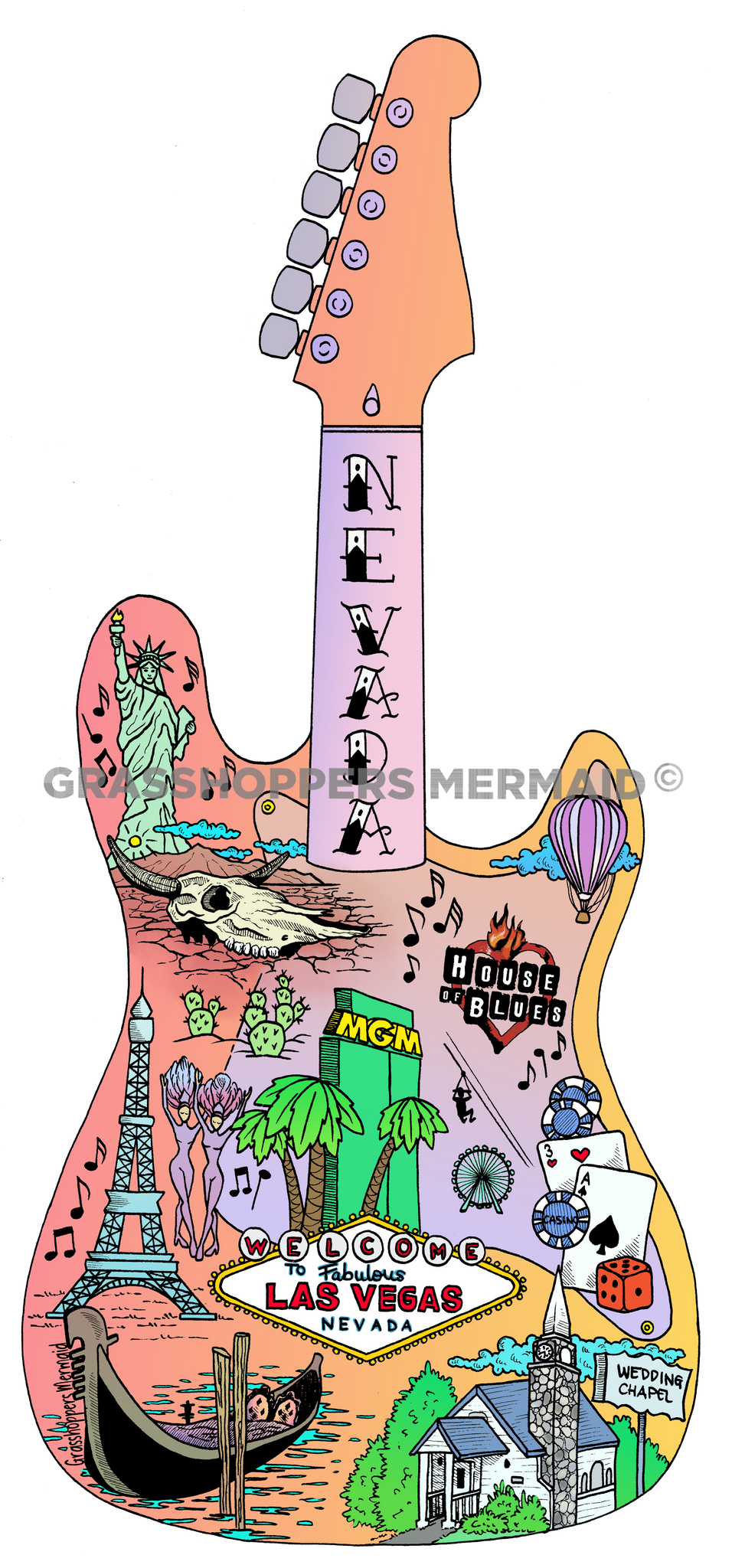 Las Vegas Guitar Mosaic