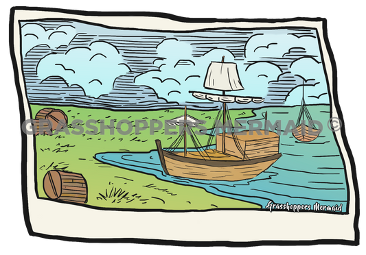 Colonial Trade Postcard