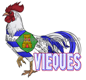 Vieques Rooster Flag